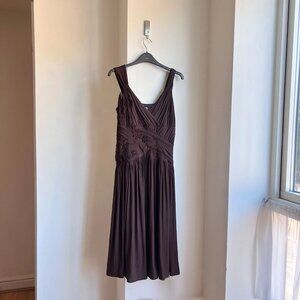 Vintage Y2K 90s Ethereal Coast Maxi Slip Dress 10 12 Whimsygoth Grunge Fairycore